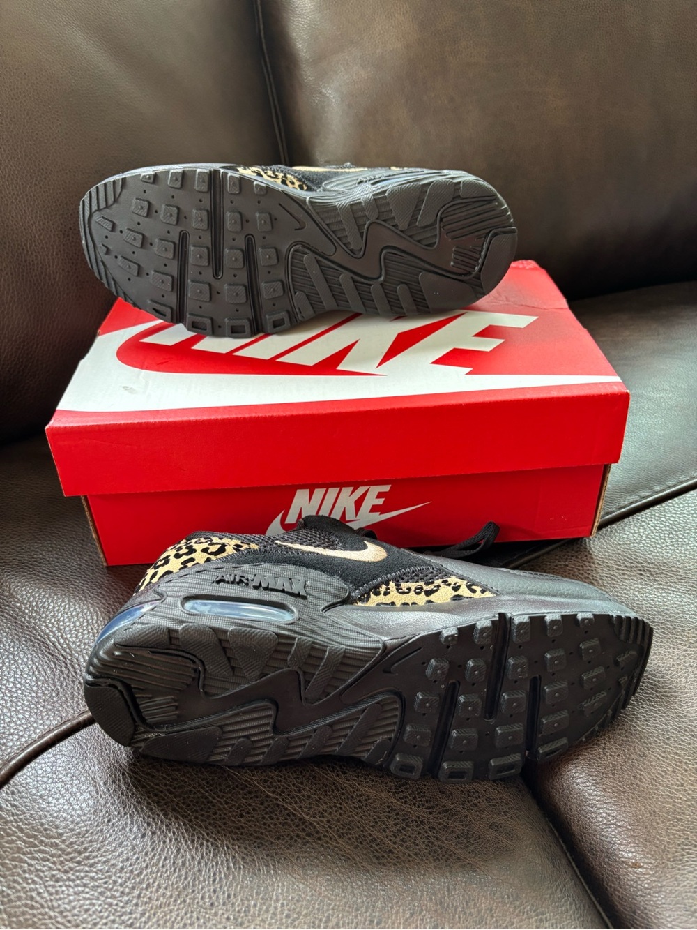 Nike Air Max Excee Sneakers GPX US Women Size 6 UK Womens 4 Black Leopard Print - Picture 6 of 8